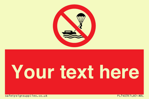 Custom No parasailing